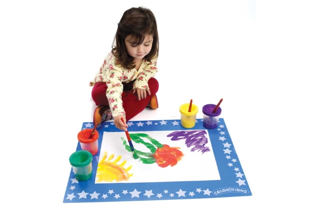 tapis de protection peinture enfants - Tabliers et protections - 10doigts.fr