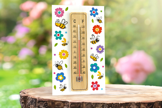 Thermomètre d'extérieur - Thermomètres à décorer et à fabriquer - 10doigts.fr
