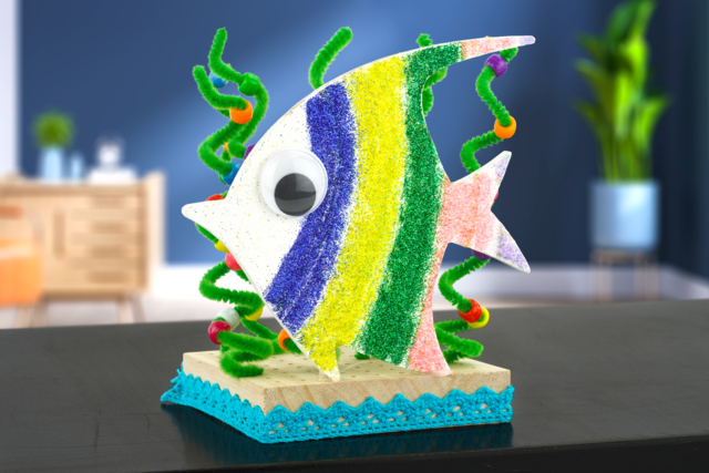 Timothé le poisson pailleté - Paillettes - 10doigts.fr