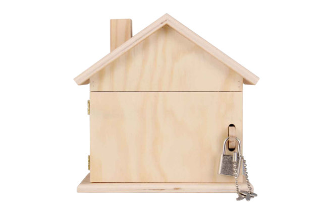 tirelire bois maison - Objets en bois à décorer pour la maison - 10doigts.fr