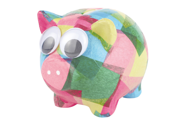 tirelire cochon - Accessoires en papier - 10doigts.fr