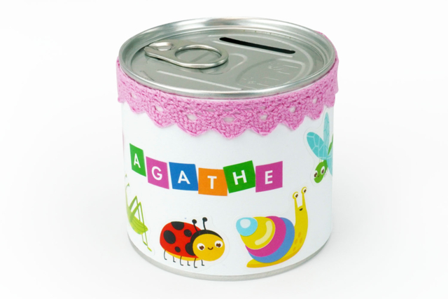 tirelire gommettes lettres - Gommettes Alphabet, messages - 10doigts.fr