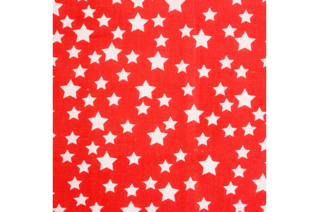 tissu coton étoiles rouge - Coupons de tissus - 10doigts.fr