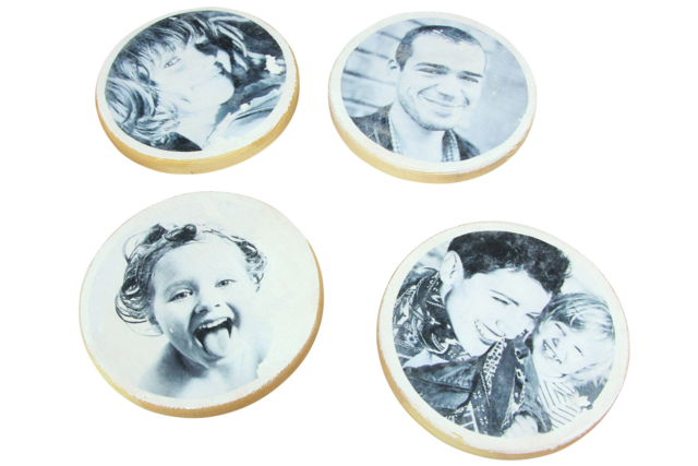 Transfert d'images sur dessous de verre - Objets en bois à décorer pour la cuisine - 10doigts.fr