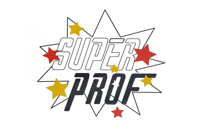 Transfert textile "Super Prof"  - Transferts et Thermocollants - 10doigts.fr
