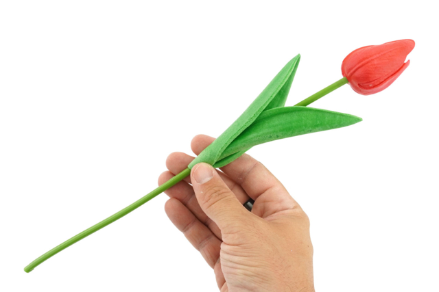 tulipes caoutchouc mousse artificielle - Décorations fleurs et feuilles : ajoutez une touche de nature à toutes vos créations - 10doigts.fr