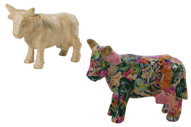 vache decopatch - Animaux en carton - 10doigts.fr