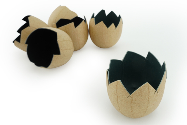 vase oeufs decopatch - Supports de Pâques à décorer - 10doigts.fr