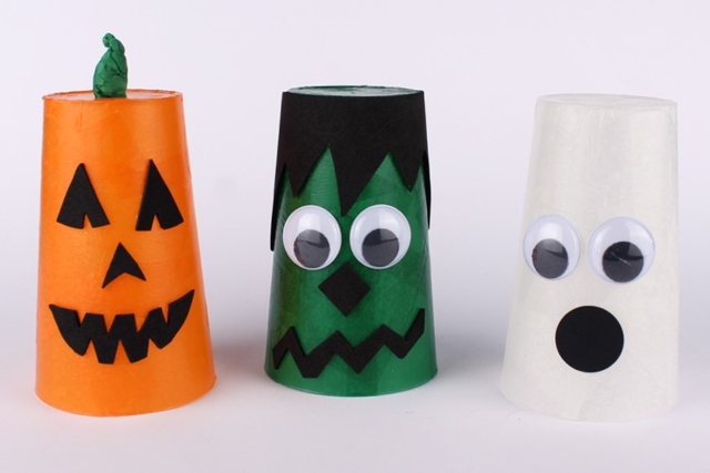 Veilleuses monstres d'Halloween - Plastique Opaque - 10doigts.fr