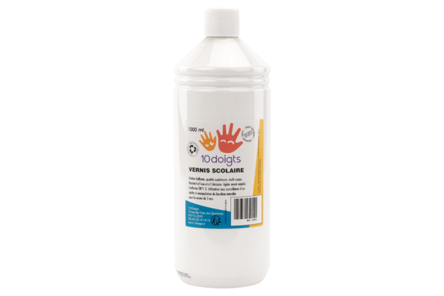 Vernis scolaire brillant 1 litre 10 doigts - Vernis - 10doigts.fr