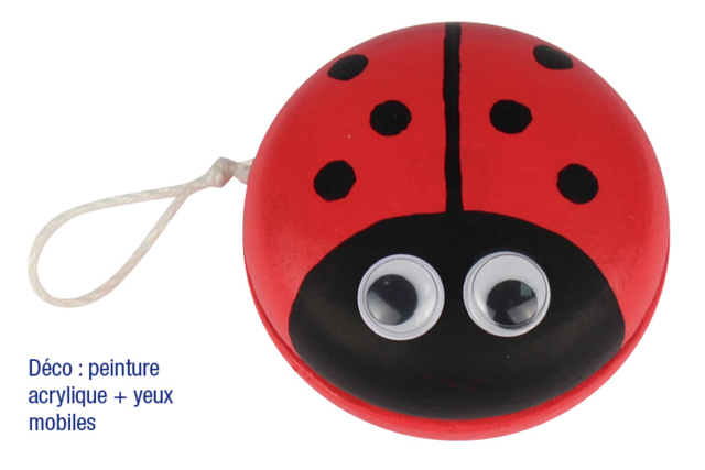 yoyo coccinelle - Jeux et Jouets en bois à décorer - 10doigts.fr