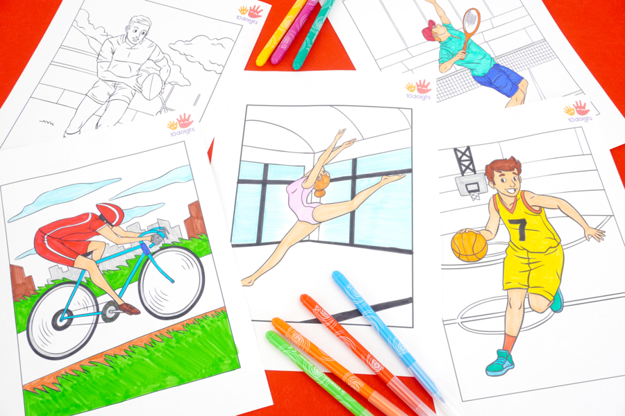 Carnet de coloriages Jeux Olympiques